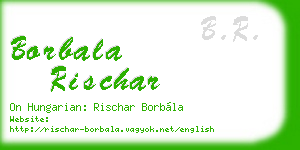 borbala rischar business card